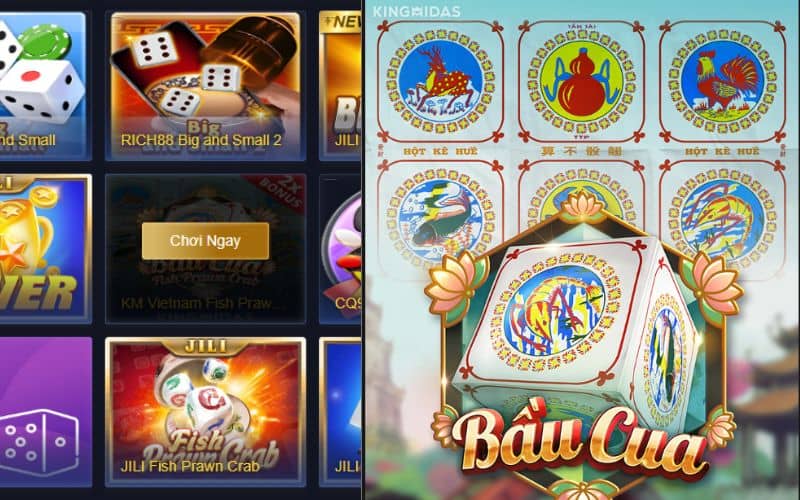 Chọn sảnh game và chọn một trò chơi yêu thích